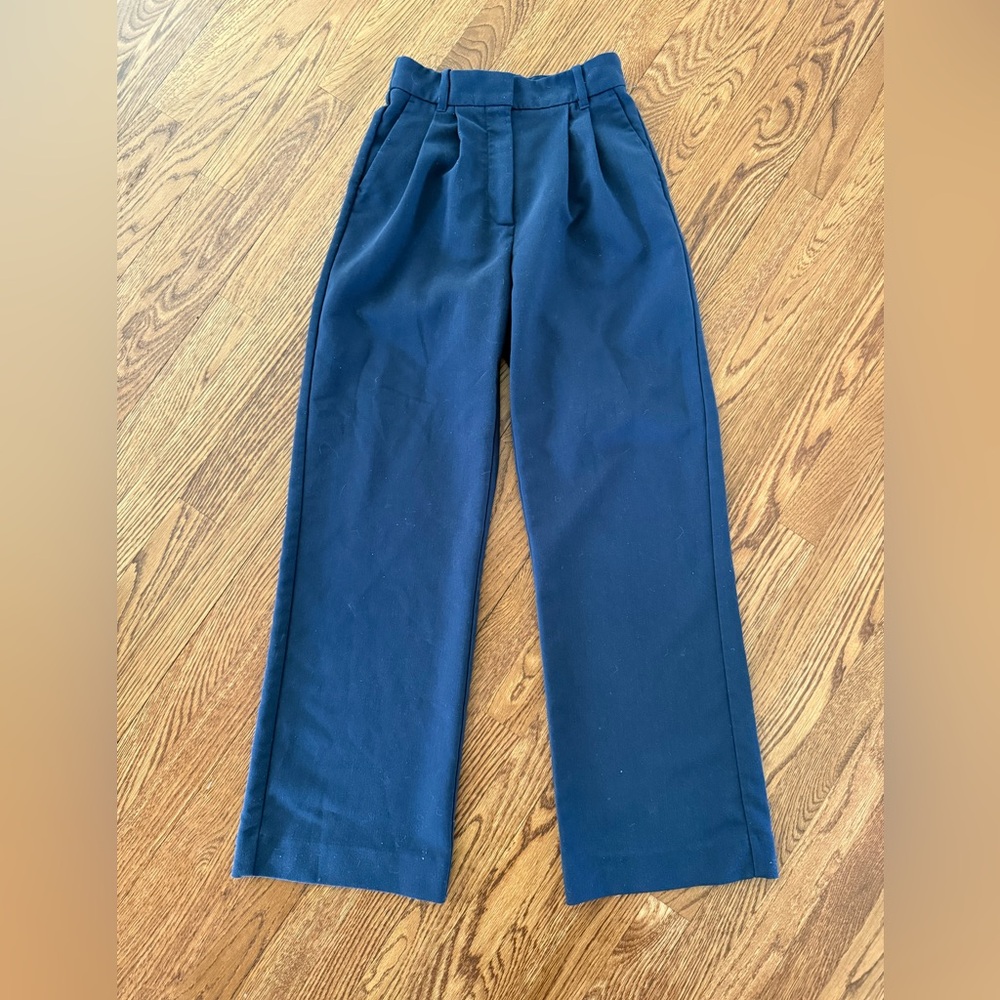 ABERCROMBIE & FITCH Sloane Wide Leg Tailored Pants Pleated‎ Office Career 30 S